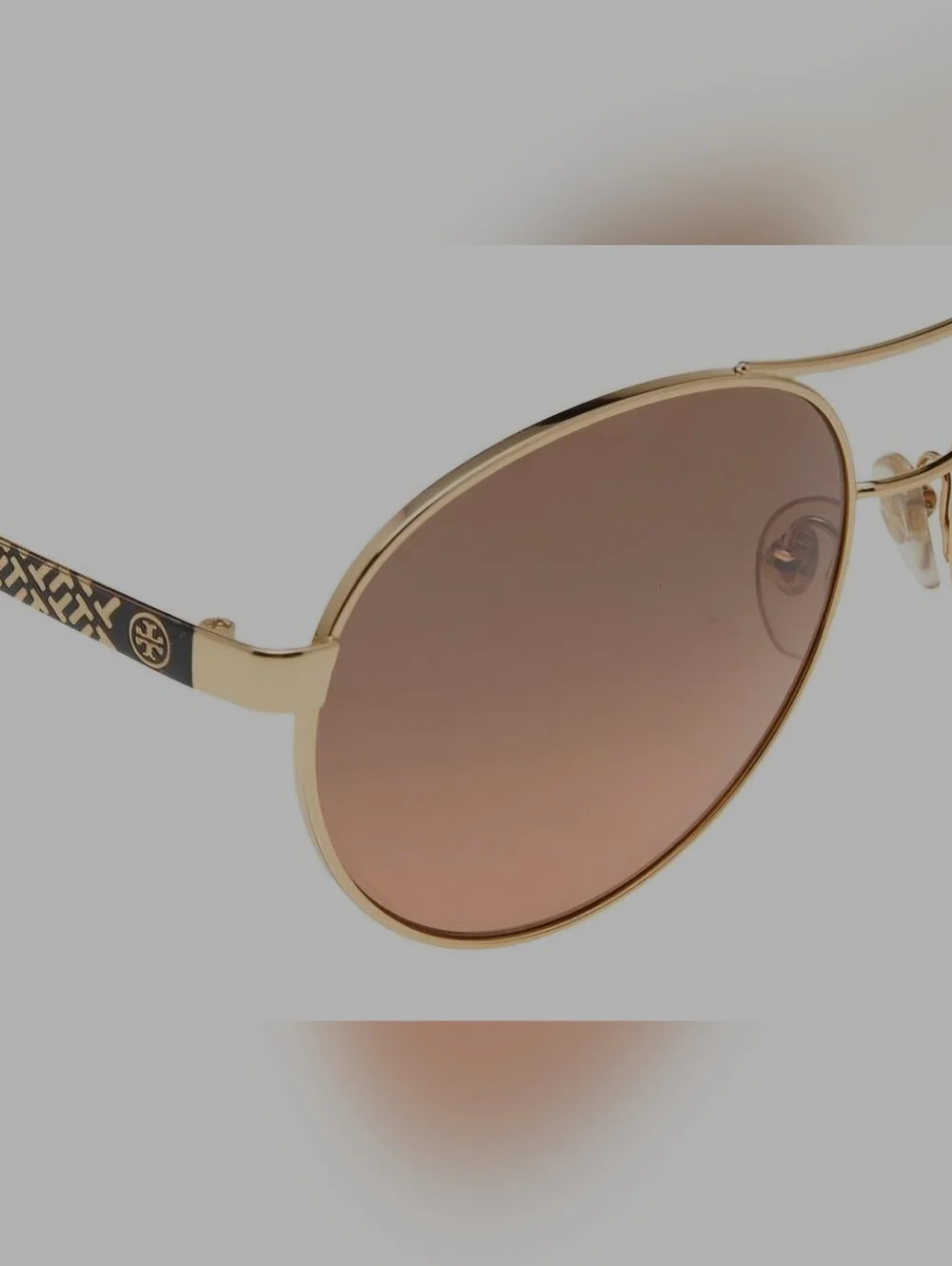Tory BURCH Gold Aviator Sunglasses